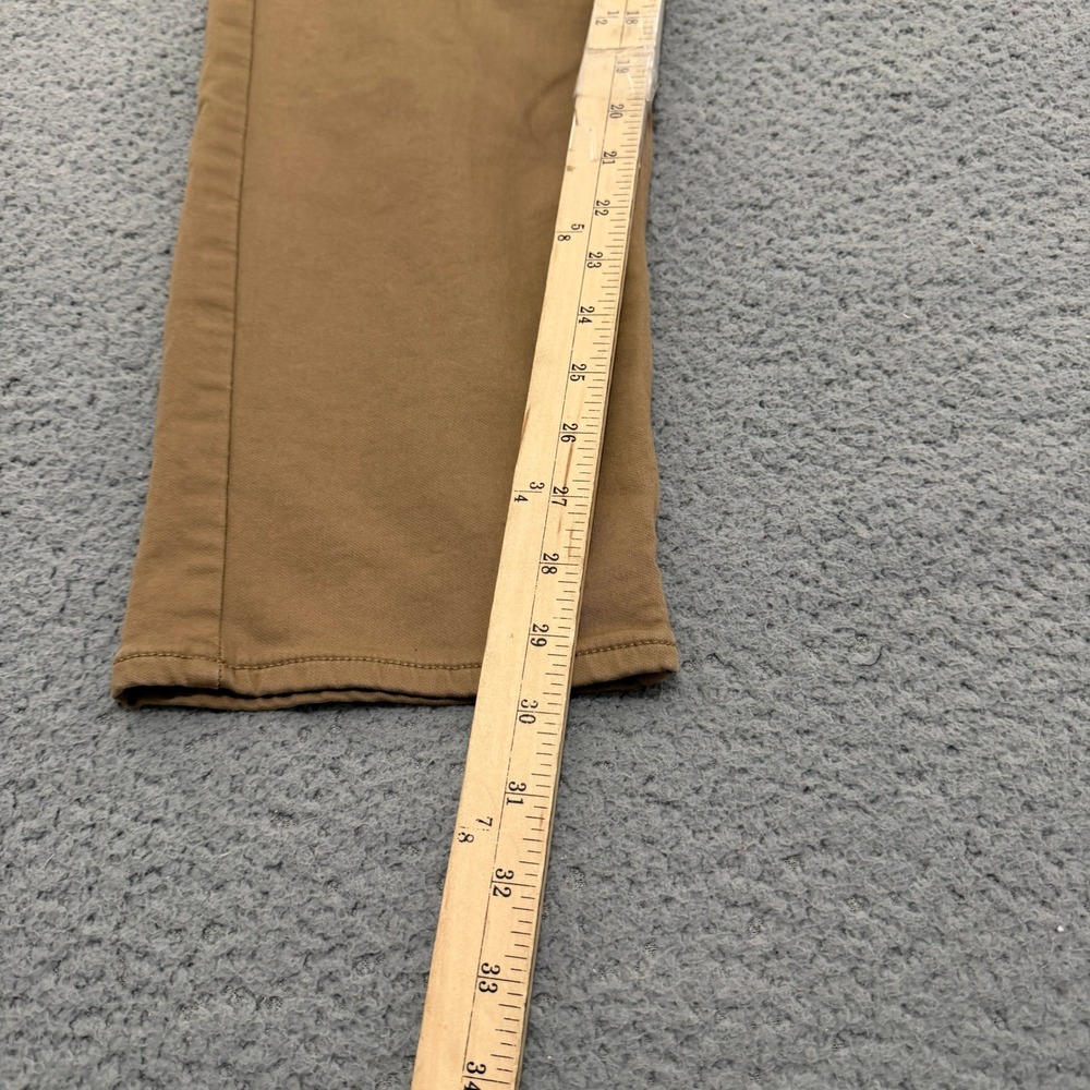 Banana Republic Twill Pants Mens 36x32 Tan 5-Pocket Straight Leg Stretch Khaki - Picture 9 of 12